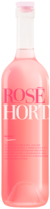Butelka wina różowego wytrawnego, Merlot Rose, późny zbiór 2023 rok
