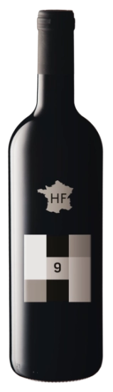 Butelka wina czerwonego wytrawnego, HF9,  2015 rok