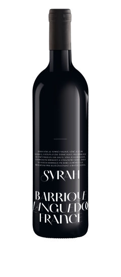 Butelka wina czerwonego wytrawnego, Syrah 2019 rok