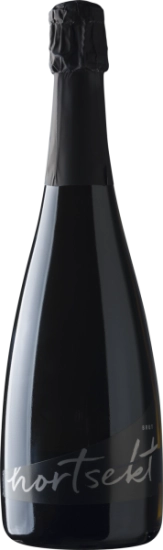 Butelka wina musującego wytrawnego, białego, sekt